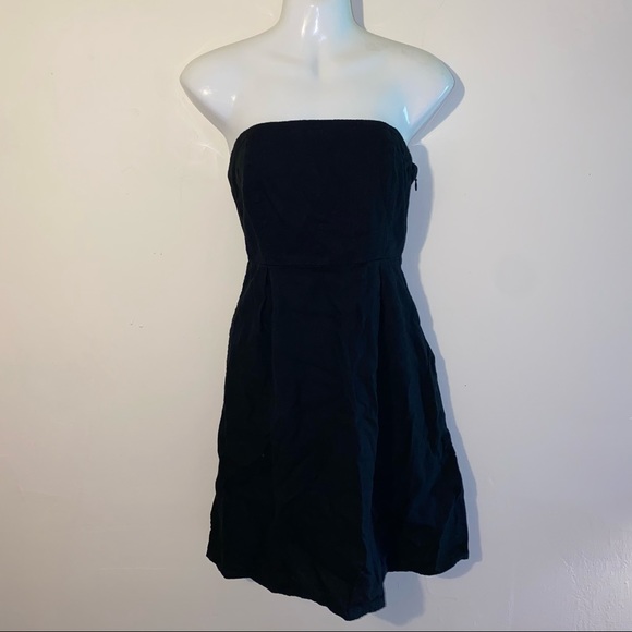 Old Navy Dresses & Skirts - Old Navy Strapless Linen Mini Dress Black 4
